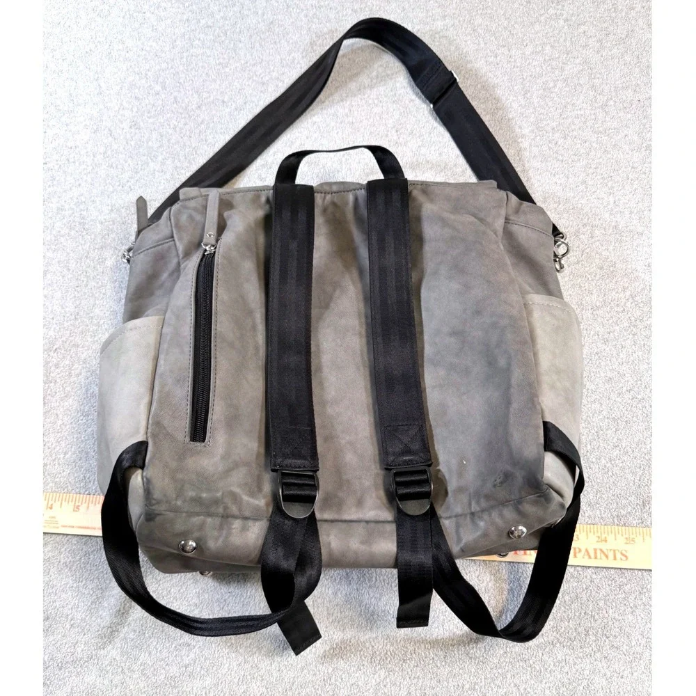Petunia Pickle Bottom Diaper Bag Backpack Gray Changing Pad Included Baby Bag